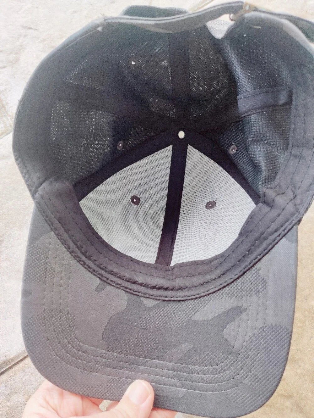 Unisex Black/Gray Camo Baseball Cap